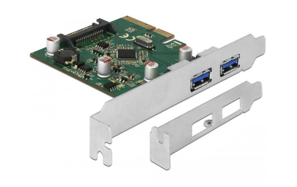 Delock Carte PCI Express USB 3.1 Gen2 - 2x USB-Typ-A