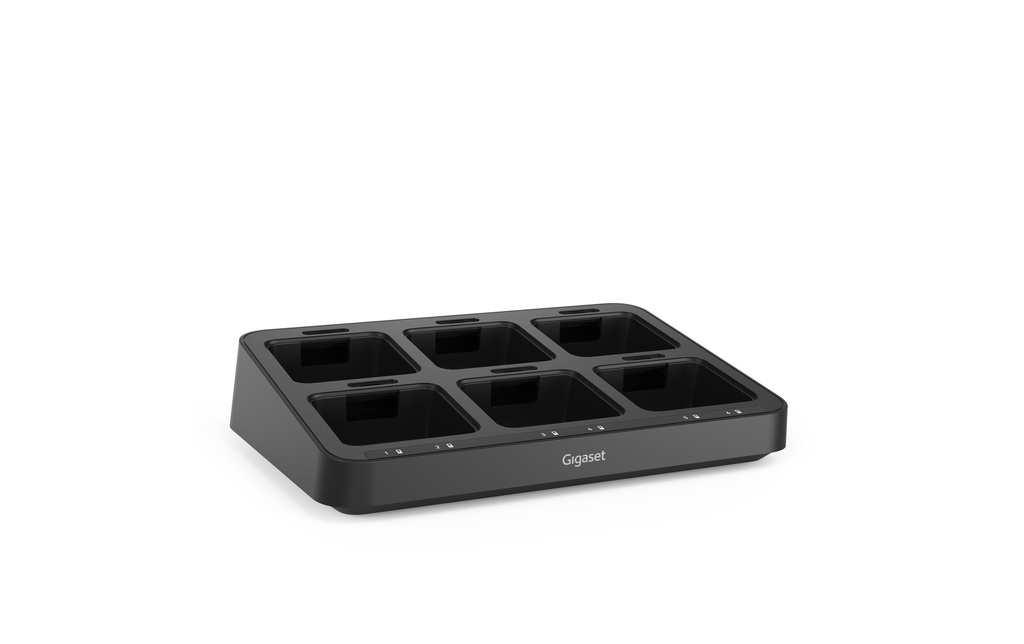Gigaset Pro Station de charge Pro à 6 compartiments pour les modèles S7xxH, R7xxH, SLxxH