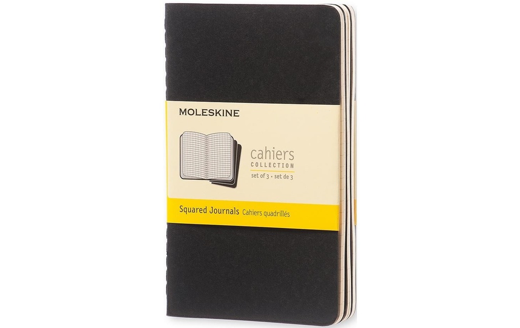 MOLESKINE Cah.note Cahier A6 qua.noir (3 pces)