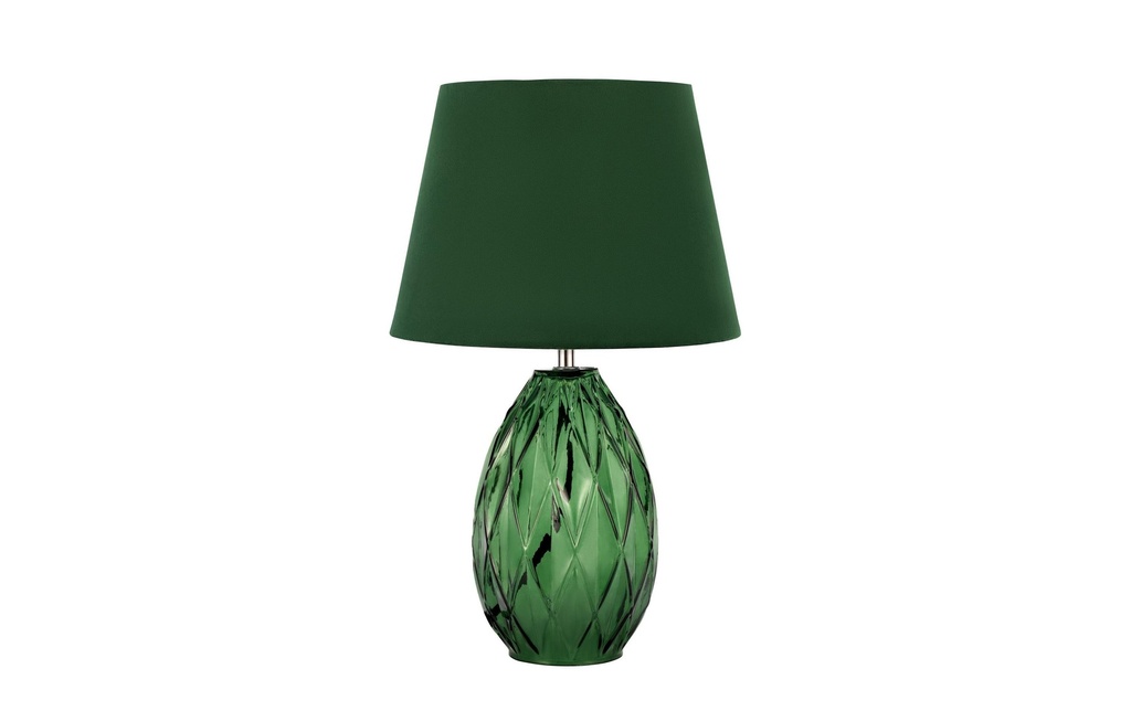 Pauleen Lampe de bureau Crystal Velvet 1x E15 Vert