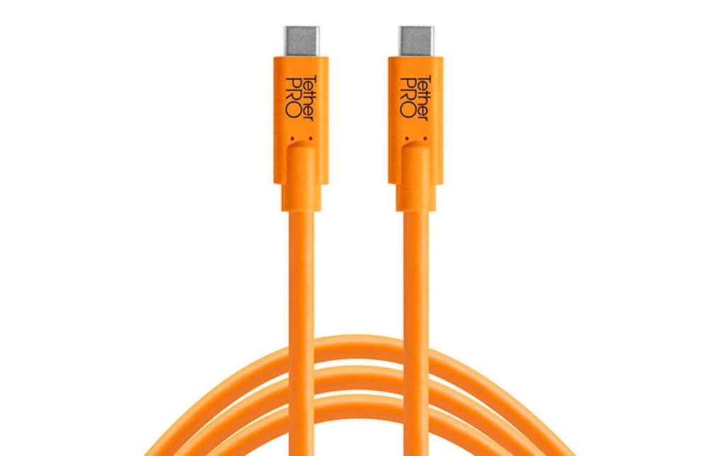 Tether Tools Câble TetherPro USB-C / USB-C 3 mètres - orange