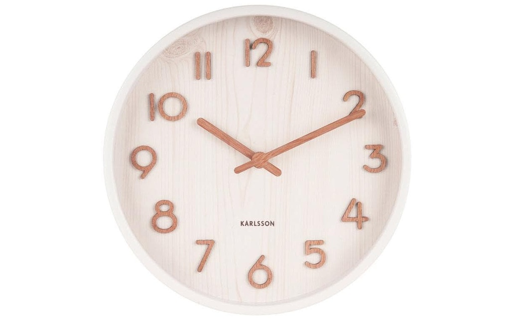 KARLSSON Horloge murale Pure Ø 22 cm, Blanc
