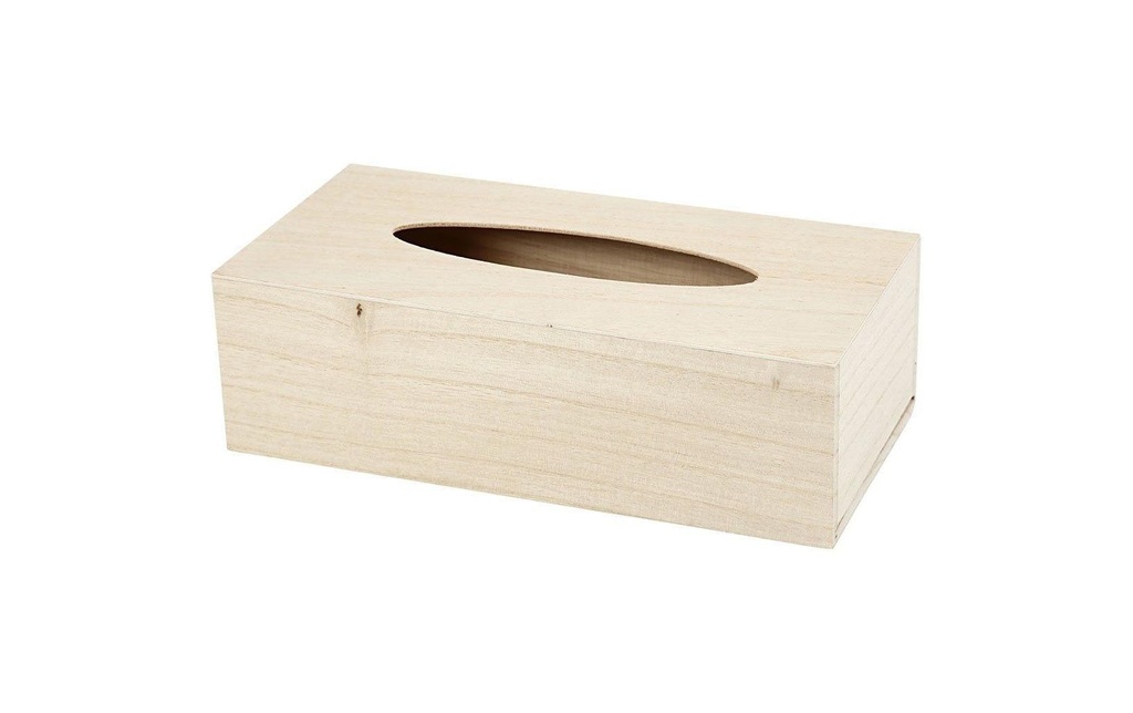 Creativ Company Article en bois 27 x 14 x 8 cm Boîte à lingettes cosmétiques