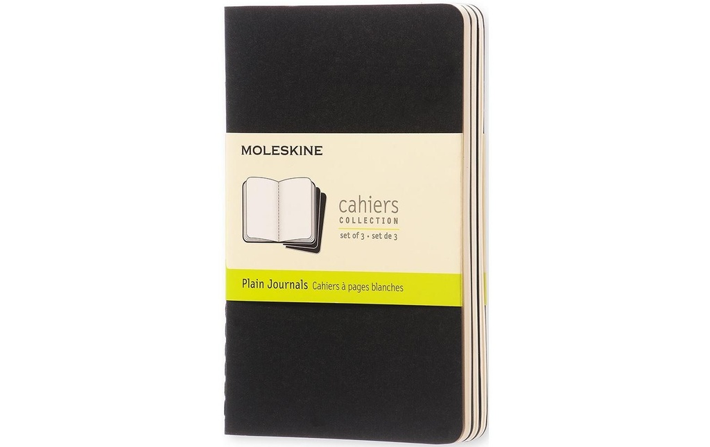 [118408649] MOLESKINE Cah.note Cahier A6 bla.noir (3 pces)