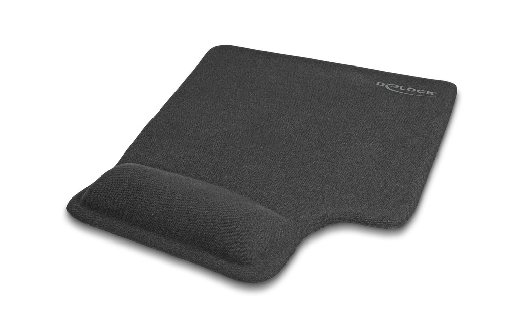 Delock Tapis de souris Ergonomique pour les gauchers Noir