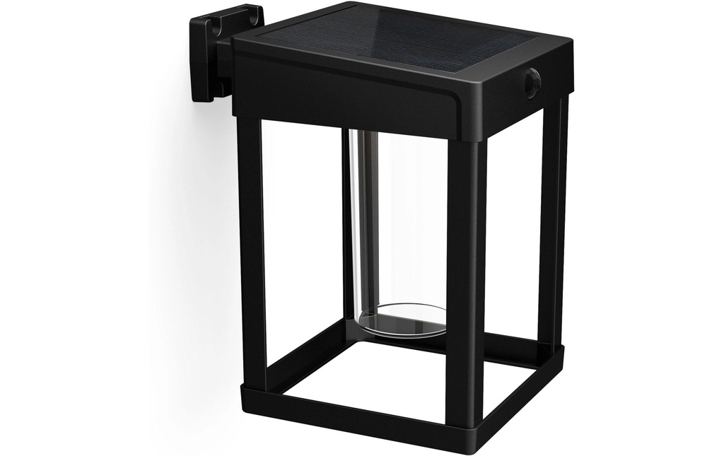 Philips Camill UE Applique murale solaire carrée noire 3000K