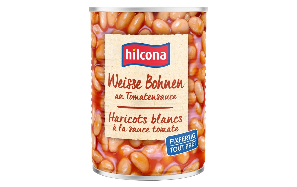 Hilcona Boîte Haricots blancs à la sauce tomate 445 g