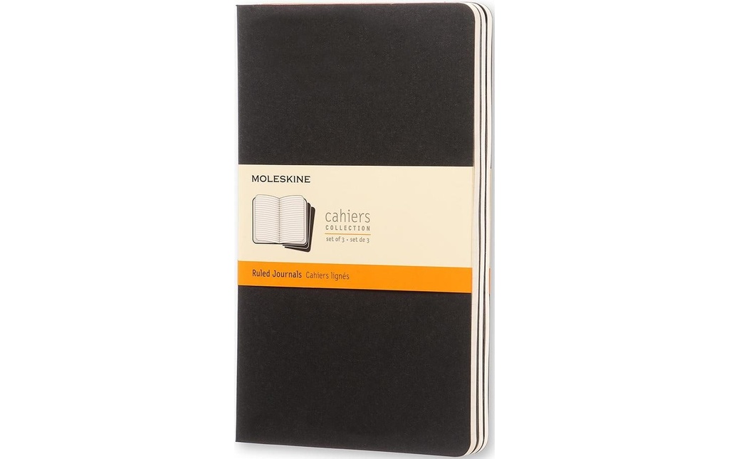 MOLESKINE Cah.note Cahier A5 lig.noir (3 pces)