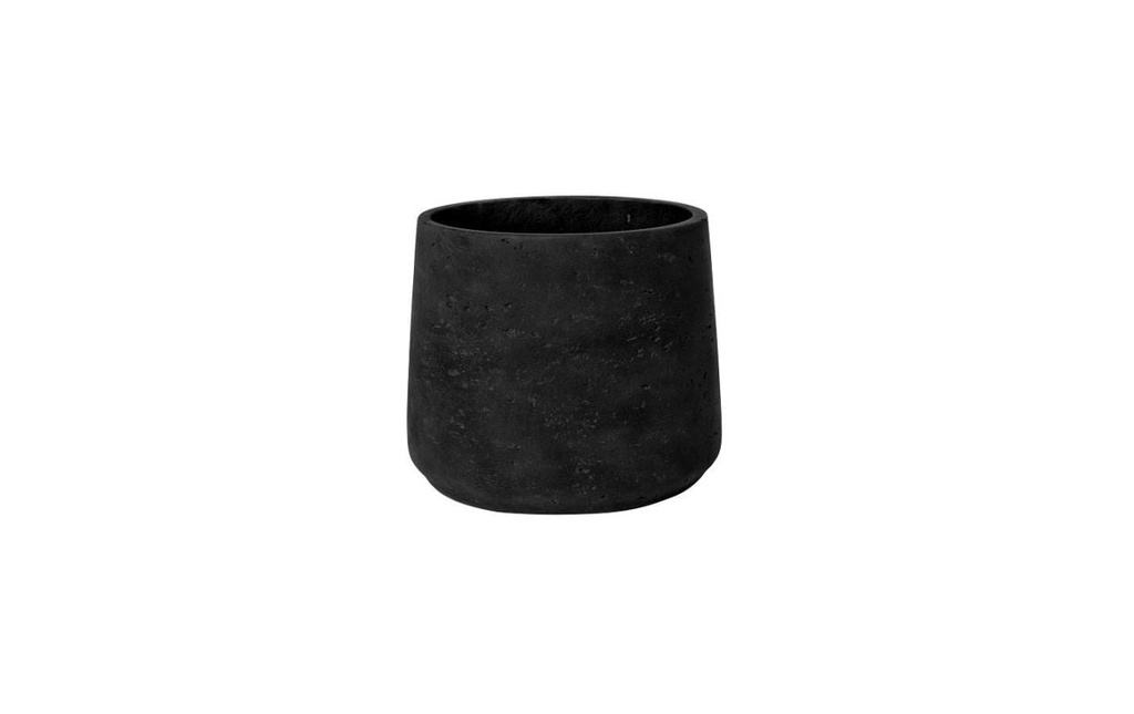 Pottery Pots Pot à fleur Patt XL, noir lavé Noir