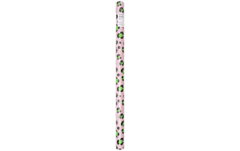Rico Design Papier cadeau Leo Vert/Rose, 70 x 3 m