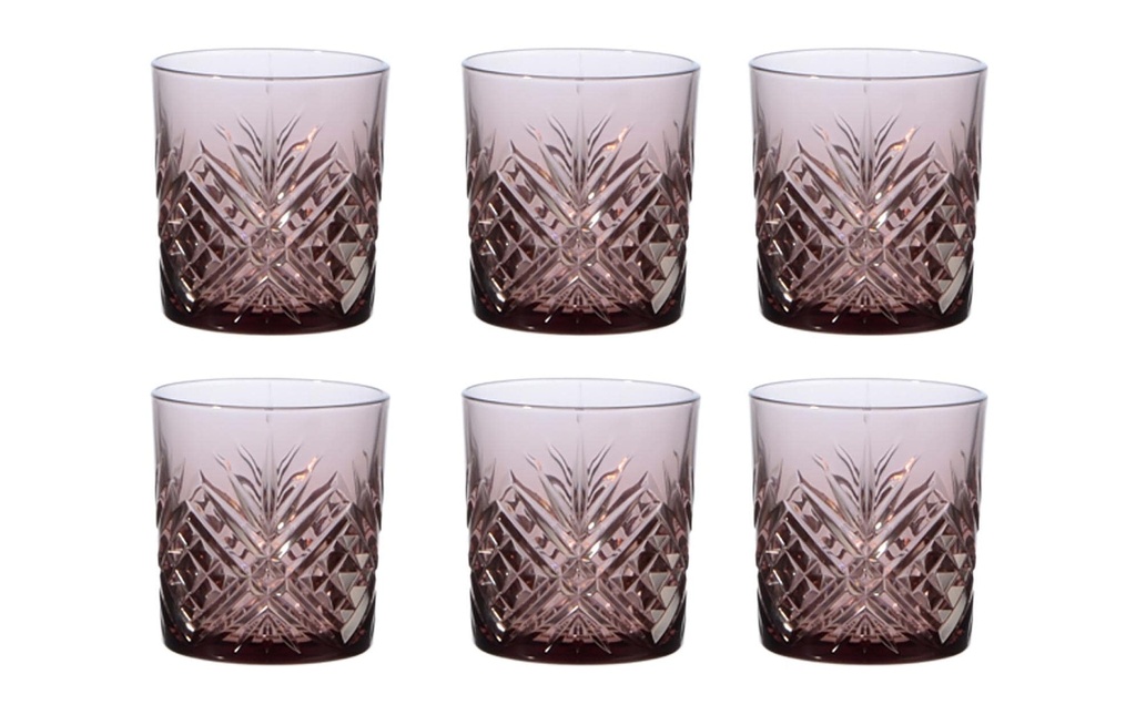 Arcoroc Verre à whisky Broadway Lila 300 ml, 6 Pièce/s, Violet