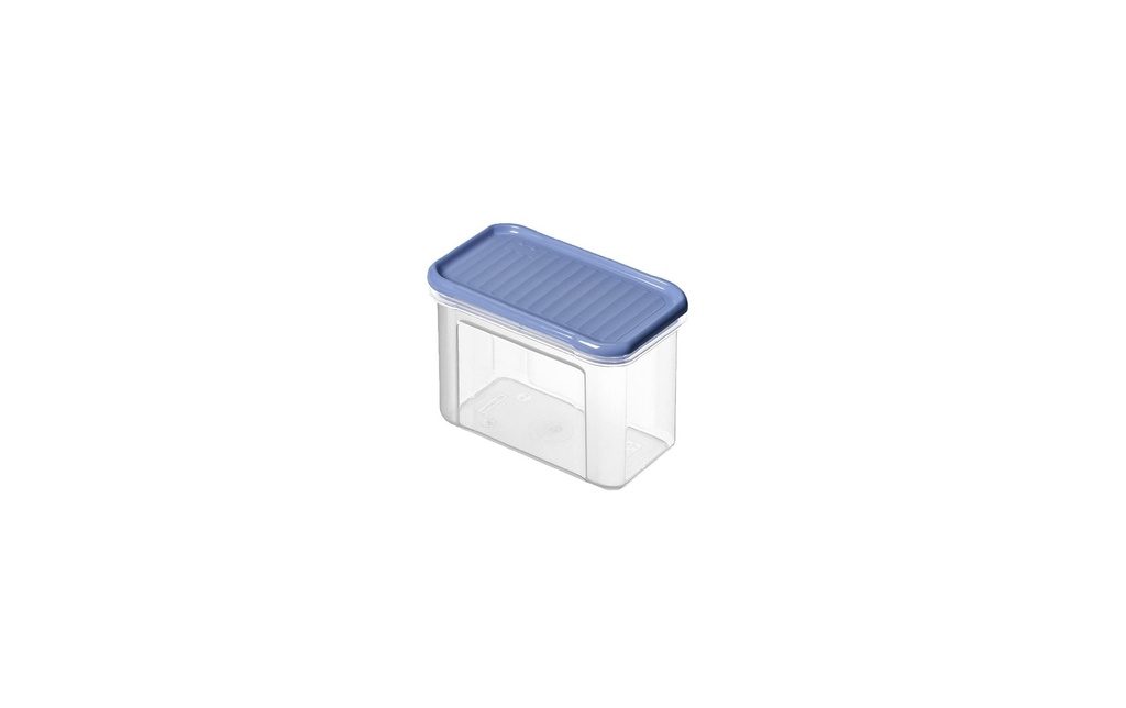 Rotho Boîte à provisions Domino 0.75 l, Bleu/Transparent