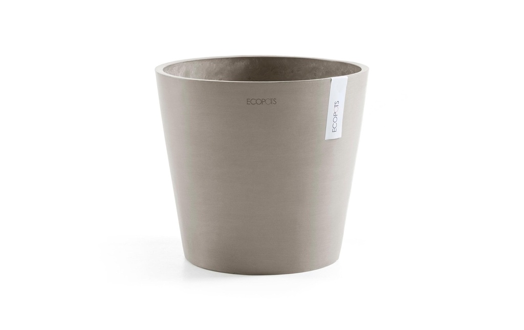 Ecopots Pot à fleur Amsterdam 40, Taupe français