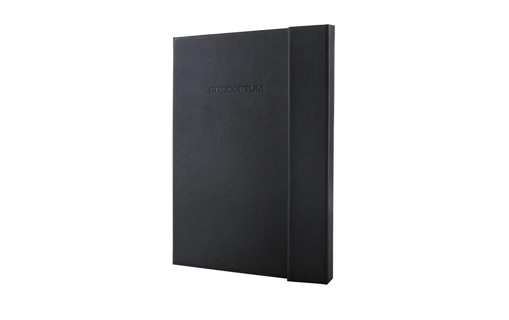 SIGEL Livre notes HC A4 quadr.noir (194 pces)