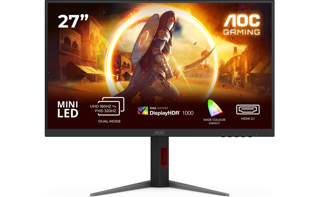 AOC Moniteur U27G4XM IPS, 4K, 1ms, 160Hz