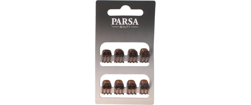 Parsa Beauty Pince crabe petit Marron 8 pièces