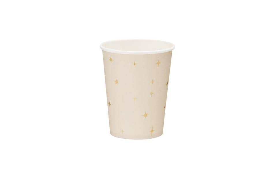 Partydeco Gobelets jetables étoiles, 220 ml, 6 pièces