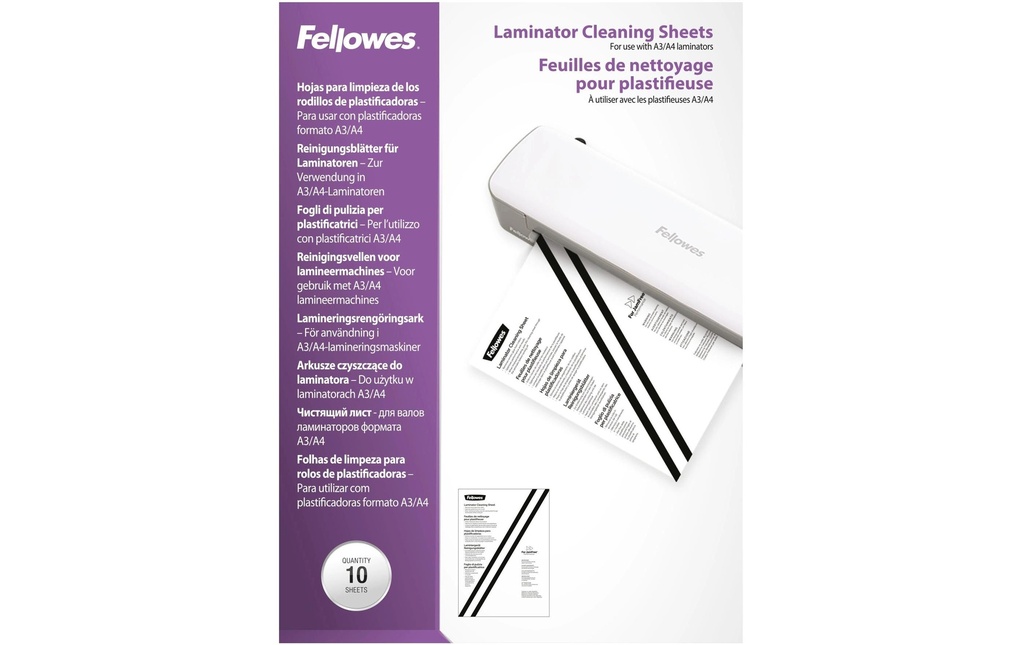 Fellowes Nettoyant pour plastifieuse 10 pièces