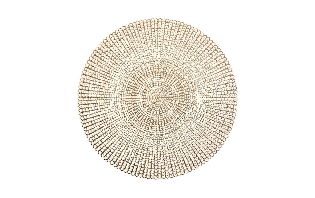 Zeller Present Set de table Cut out Ø 41 cm, Doré