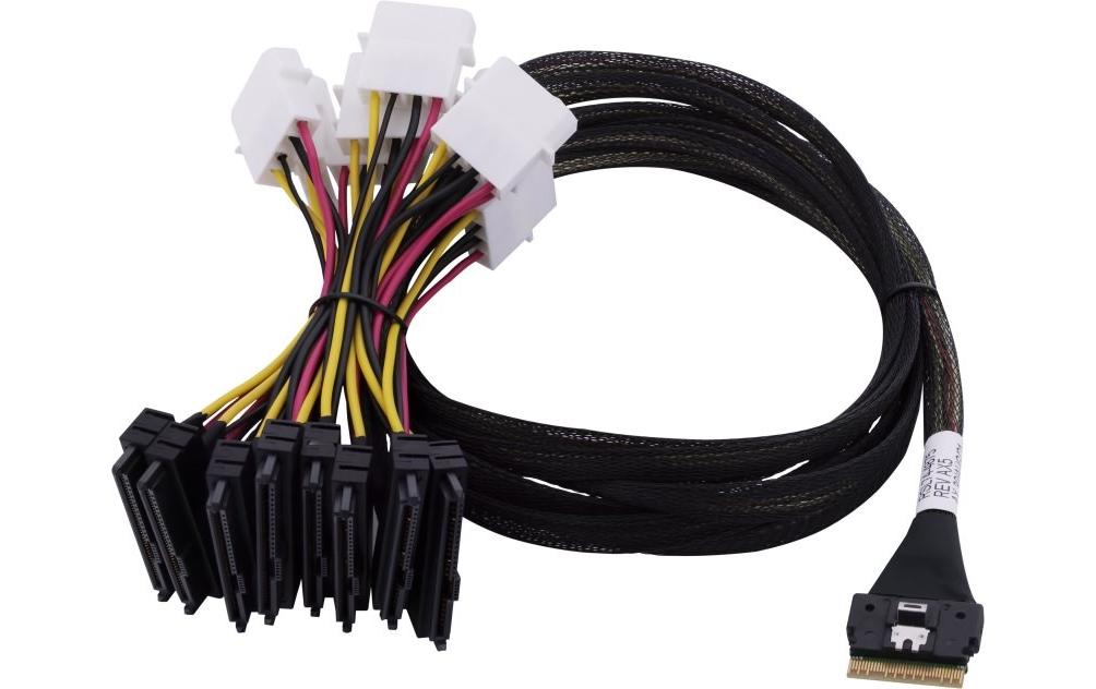 Adaptec Câble Slim-SAS ACK-I-SlimSASx8-8SFF-8639x1-U.2-0.8M 80 cm