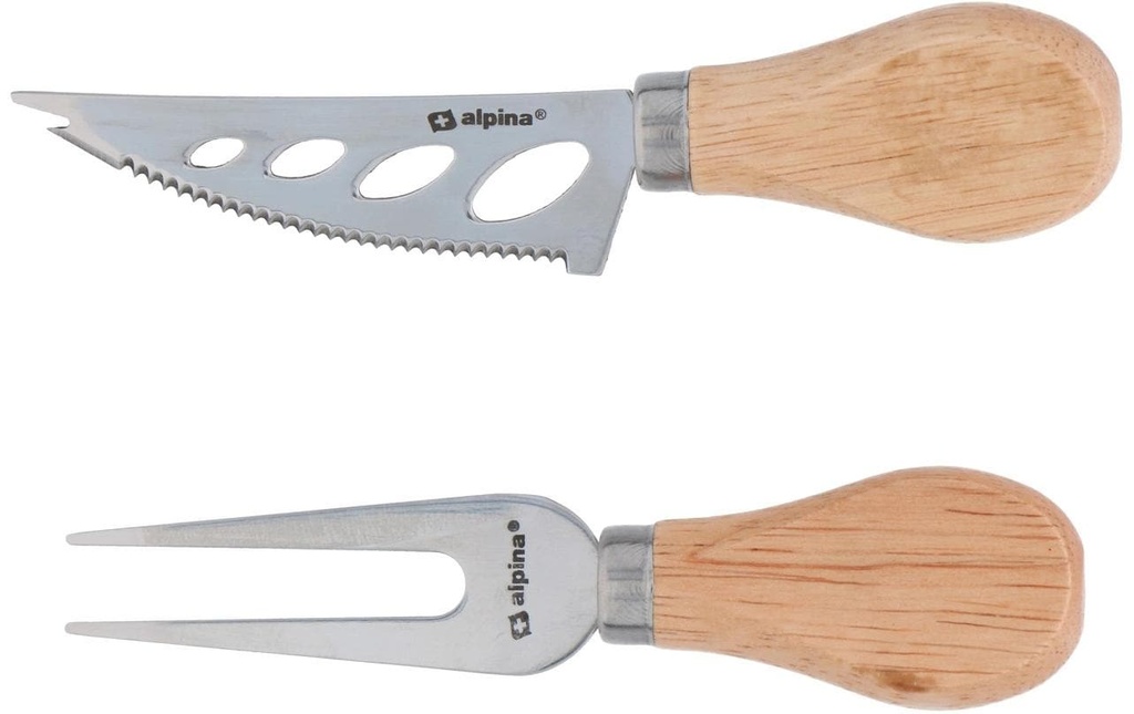 alpina Jeux de couteaux 2 pièces Argenté