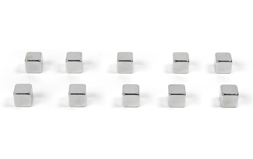 Trendform Aimant Kubiq Argenté, 10 Pièce/s