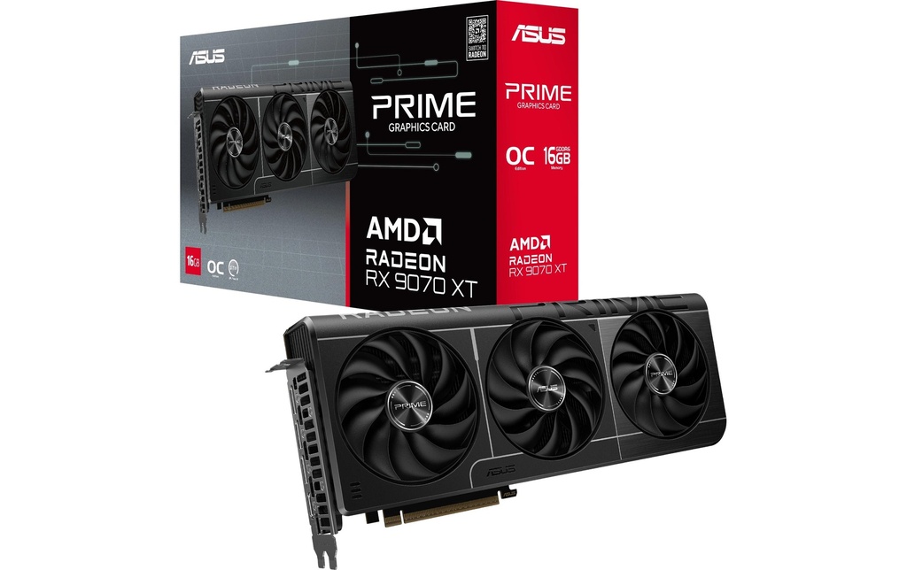ASUS Carte graphique Prime Radeon RX 9070 XT OC Edition 16 GB