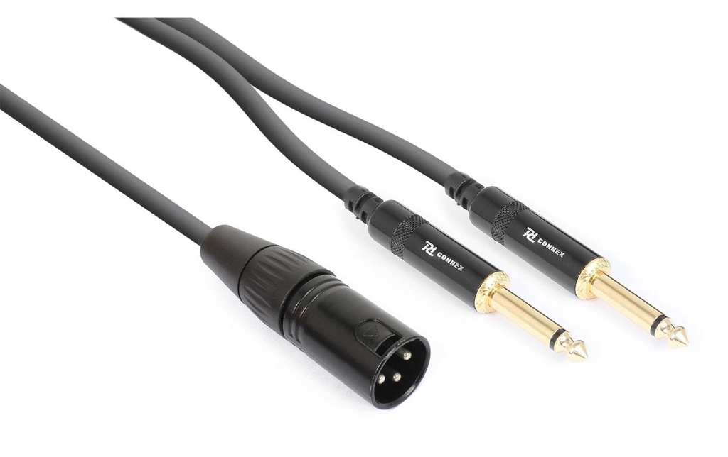 PD Connex CX56-3 XLR 3 pôles, mâle - jack 6.3 mm, mâle 3 m