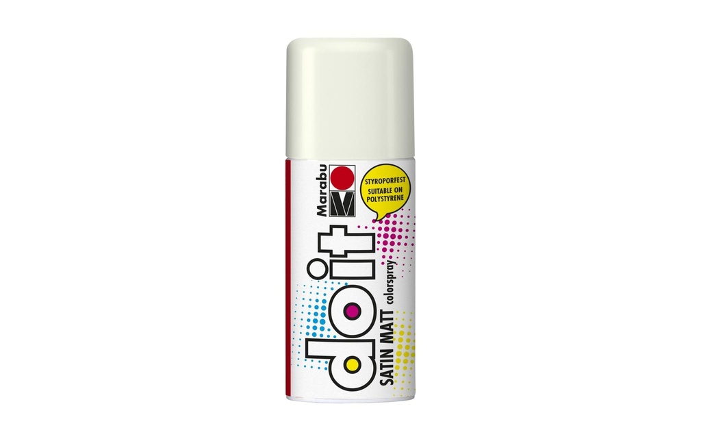 Marabu Peinture aérosol do it Satin 150 ml, Blanc