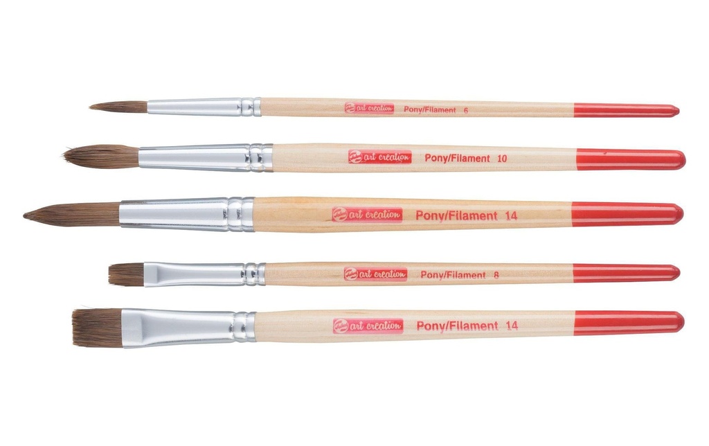 Talens Pinceau d’aquarelle 5 pièces