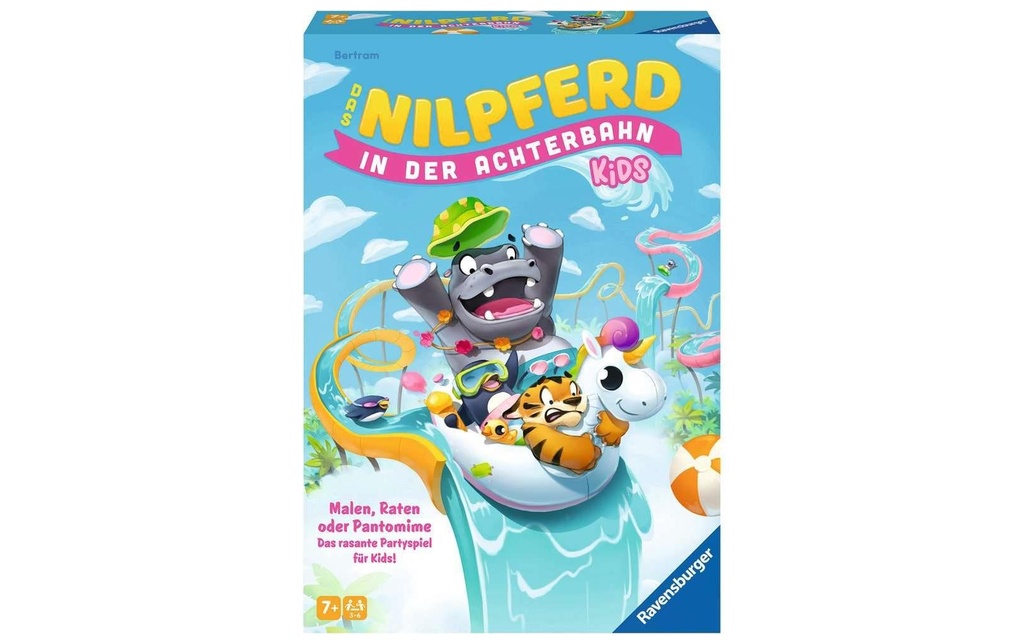 Ravensburger Jeux d’enfant Das Nilpferd in der Achterbahn Kids -DE-