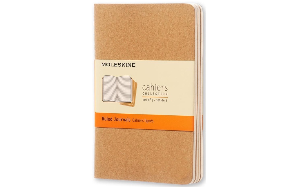 MOLESKINE Cah.note Cahier A6 lig.beige (3 pces)