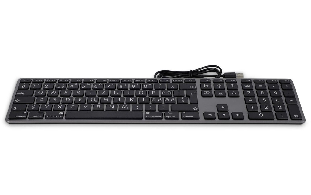 LMP Clavier USB Grande inscription Gris