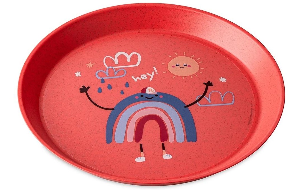 Koziol Assiette pour enfant CONNECT DREAMS coral red 400 ml
