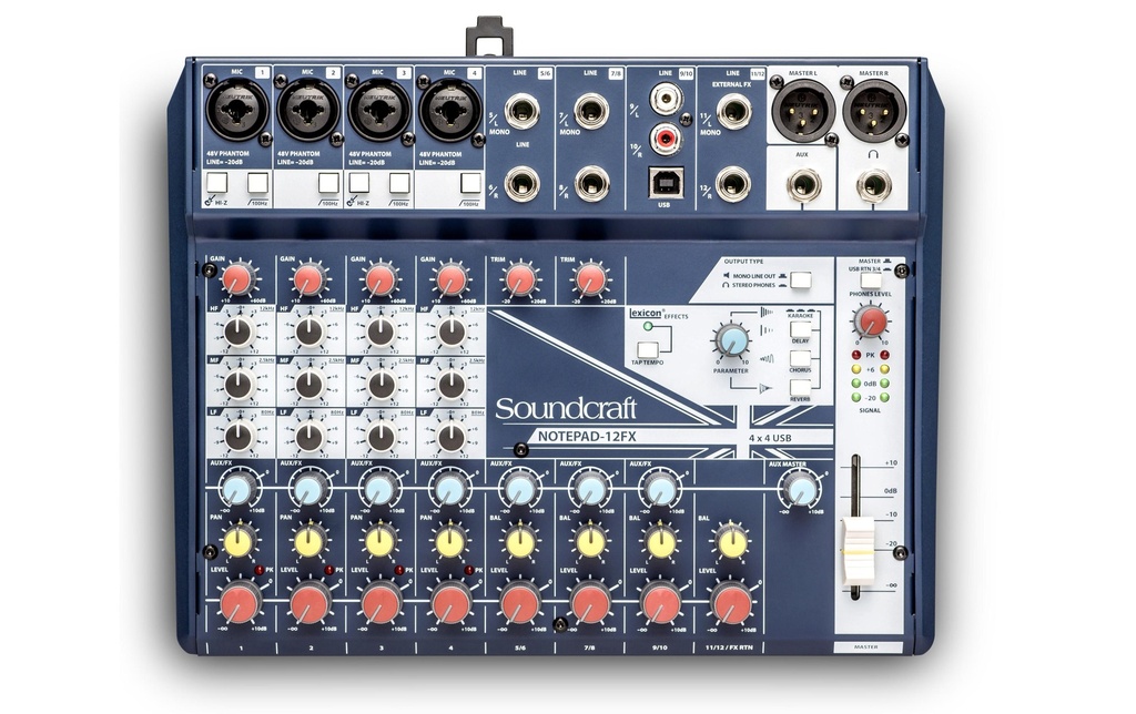 Soundcraft Table de mixage Notepad-12FX