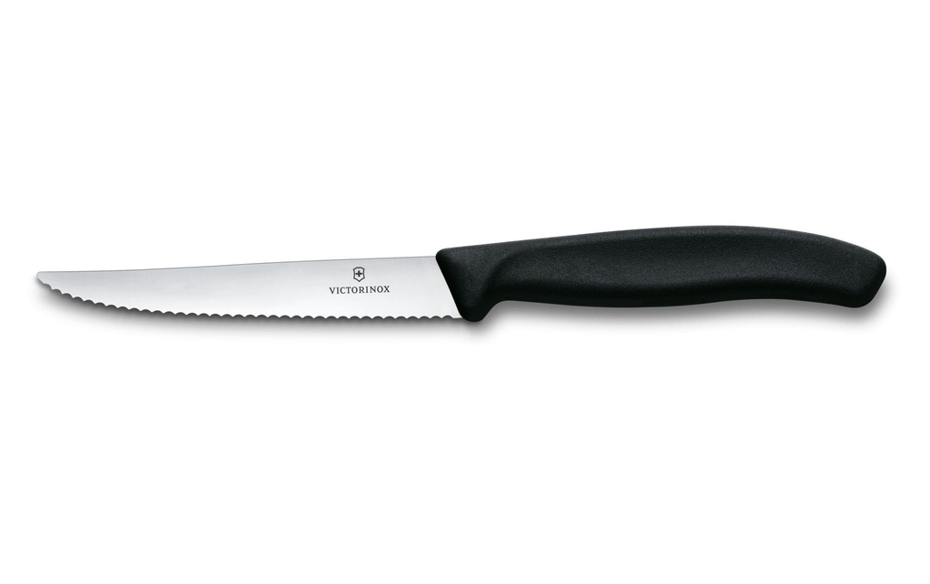 Victorinox Couteau à pizza Swiss Classic, 11 cm, noir
