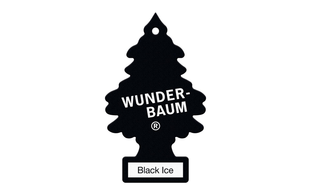 Wunderbaum Désodorisant pour voiture Glace noire Paquet de 3