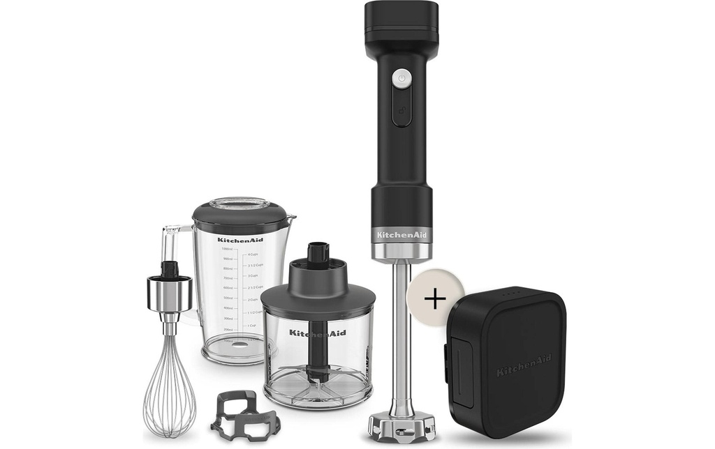 KitchenAid Mixeur plongeant GO 5KHBRV75BM Noir