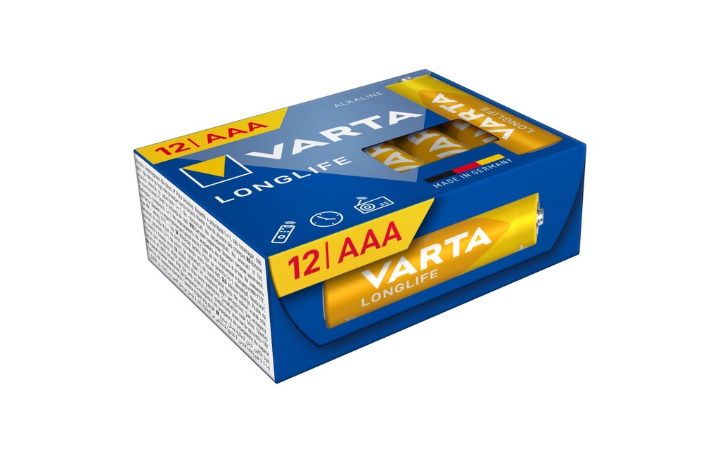 Varta Pile Longlife AAA CUBE12 , 12 Pièce/s