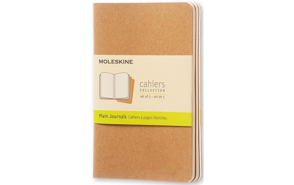 MOLESKINE Cah.note Cahier A6 bla.beige (3 pces)