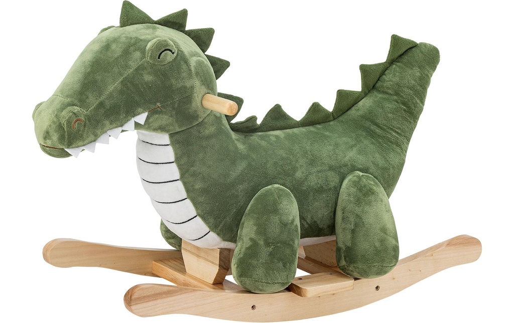 Bloomingville Animal à bascule Arnie Crocodile, vert, polyester