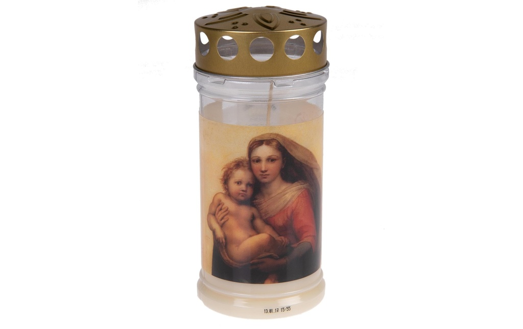 Herzog Kerzen AG Bougie funéraire Memoriam Ø 7 cm Madonna