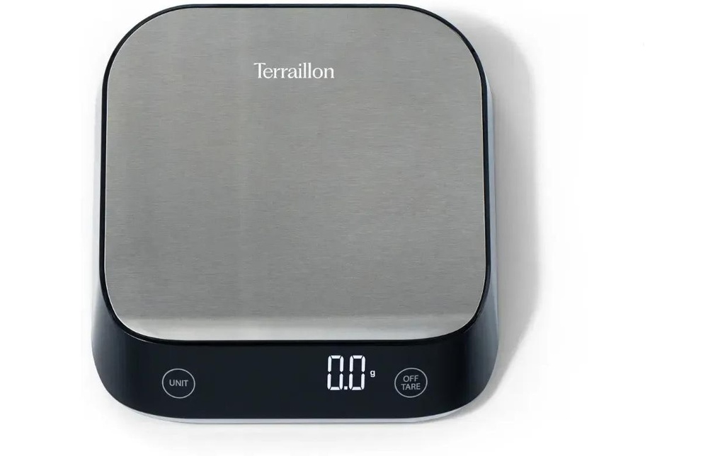 Terraillon Balance de cuisine Epsilon Inox/Noir