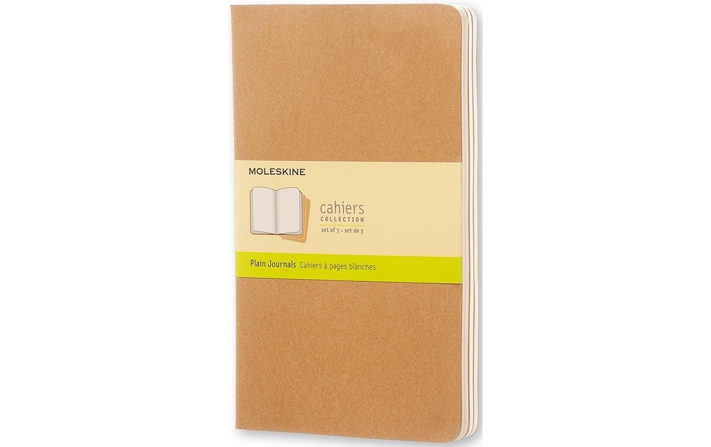 MOLESKINE Cah.note Cahier A5 bla.beige (3 pces)