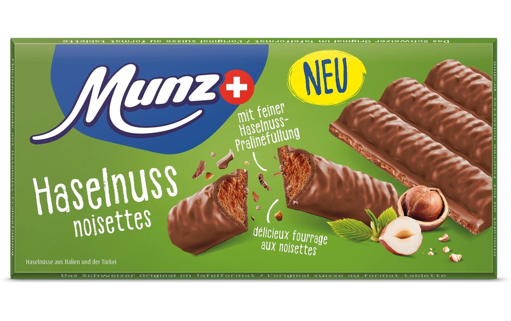 Munz Tablette Noisette 100 g