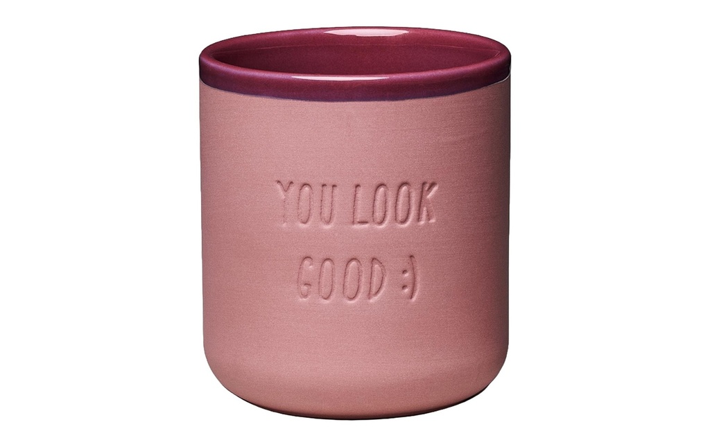 Chic Mic Tasse à thé Tu as l'air bien 380 ml, 1 Pièce/s, Rose fonce