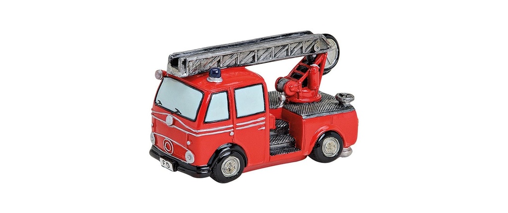 G. Wurm Tirelire Camion de pompiers 8 x 16 x 10 cm