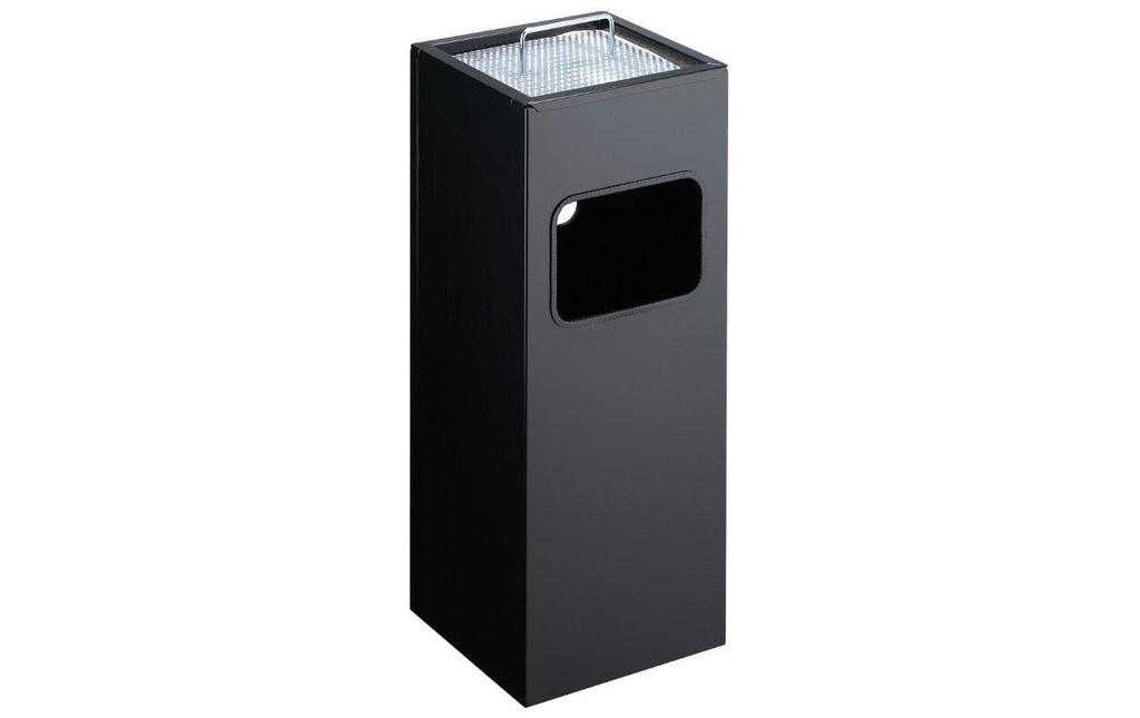 DURABLE Poubelles avec cendrier 17 l, Noir