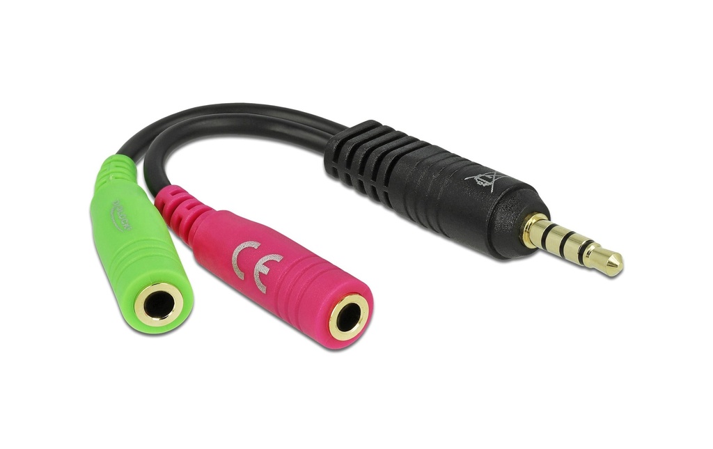 Delock Adaptateur audio jack 3.5 mm - jack 3,5 mm, femelle