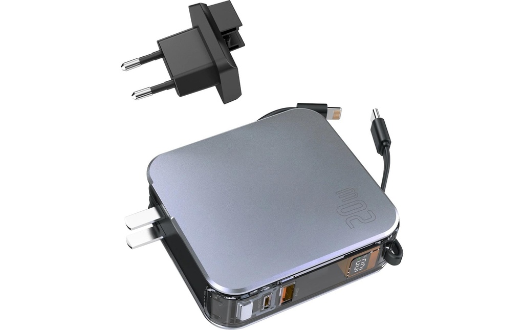 4smarts Chargeurs portatifs 3in1 Chargeur hybride Lucid 10000 mAh